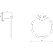 Тримач рушників Globus Lux SS 8407 SUS304 Тримач рушників Globus Lux SS 8407 SUS304