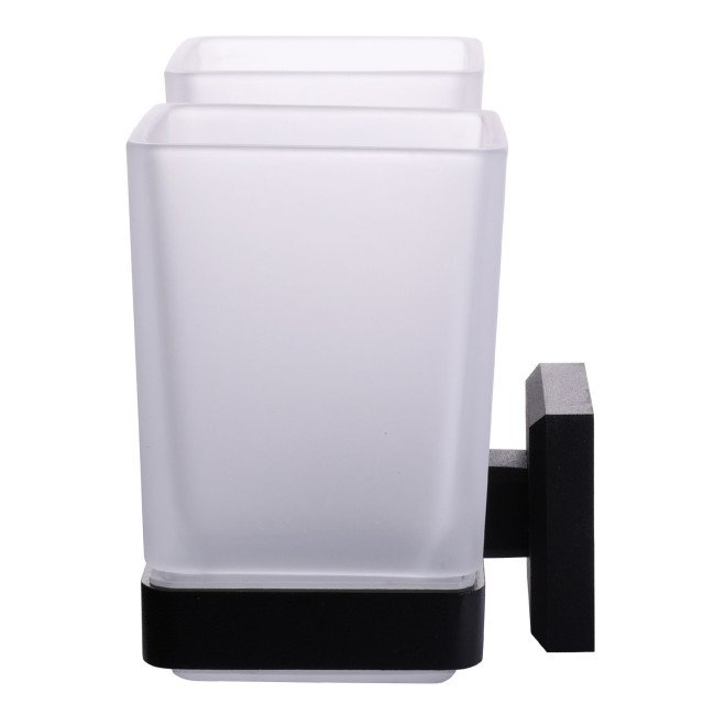 Стакан подвійний TOPAZ TКВ 9928A-BL чорний 2