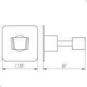 Тримач-кронштейн для душової лійки Globus Lux SQ 9025 SUS304 Тримач-кронштейн для душової лійки Globus Lux SQ 9025 SUS304
