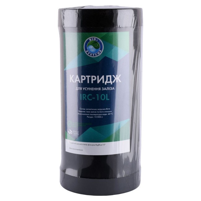Картридж для усунення заліза Bio+ systems IRC-10L Big Blue 10″ Картридж для усунення заліза Bio+ systems IRC-10L Big Blue 10″