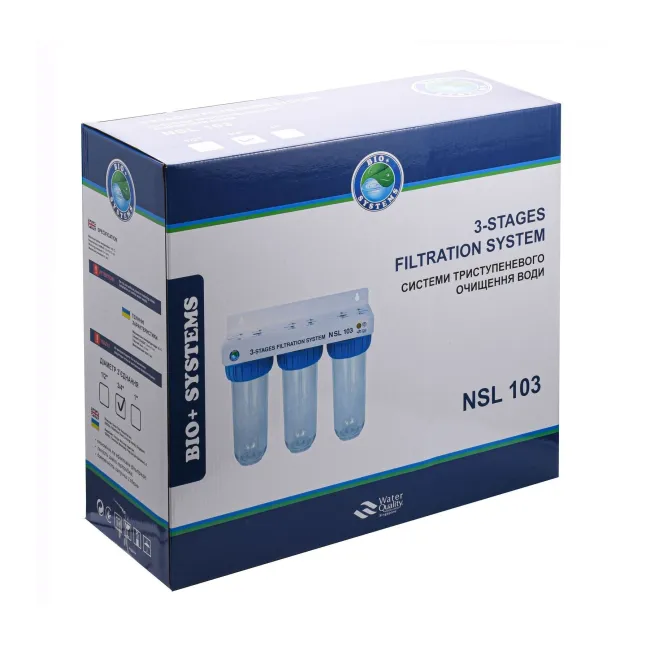 Система 3-х ступеневого очищення Bio+ systems NSL103, 1/2″ 2 Система 3-х ступеневого очищення Bio+ systems NSL103, 1/2″ 2