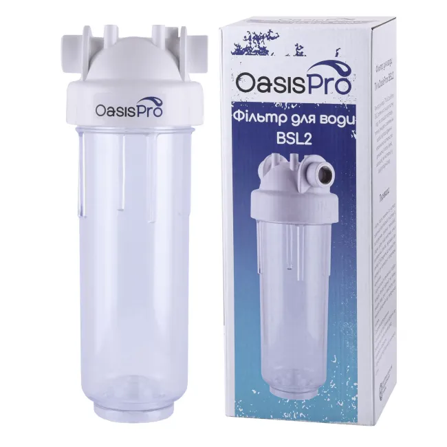 Фільтр-колба 2-х комп.+ Коробка, БЕЗ картриджа, OasisPro BSL2, 1″ Фільтр-колба 2-х комп.+ Коробка, БЕЗ картриджа, OasisPro BSL2, 1″