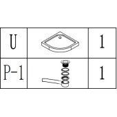 Душовий піддон півкруглий NYSA RL80F (RL80) BRAVO (1уп.) Душовий піддон півкруглий NYSA RL80F (RL80) BRAVO (1уп.)