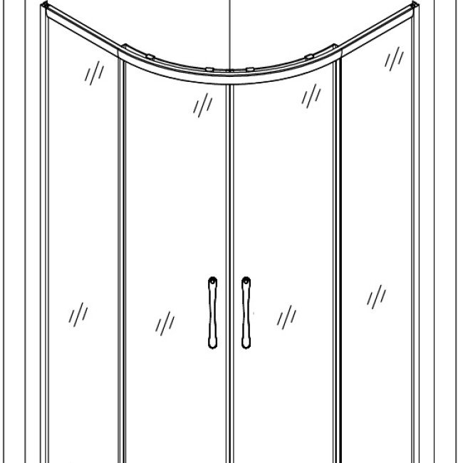 Душова кабіна півкругла DRAWA L90TB.Line (L90B.Line) BRAVO (2уп.) Душова кабіна півкругла DRAWA L90TB.Line (L90B.Line) BRAVO (2уп.)