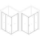 Душова кабіна прямокутна без піддона NISA N120TC (N120T) BRAVO (1уп.) Душова кабіна прямокутна без піддона NISA N120TC (N120T) BRAVO (1уп.)