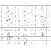 Душова кабіна квадратна ODRA L90TW.Mosaic (L90W.Mosaic) BRAVO (2уп.)