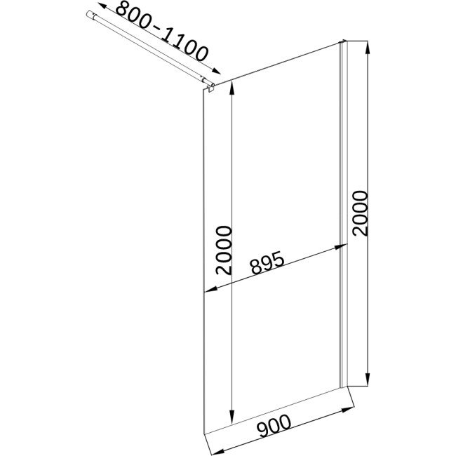Душова перегородка LEGA 90TC (90T) BRAVO (1уп.) Душова перегородка LEGA 90TC (90T) BRAVO (1уп.)