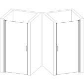 Душові двері PROSNA 80TCW.Line (80W.Line) BRAVO (1уп.)