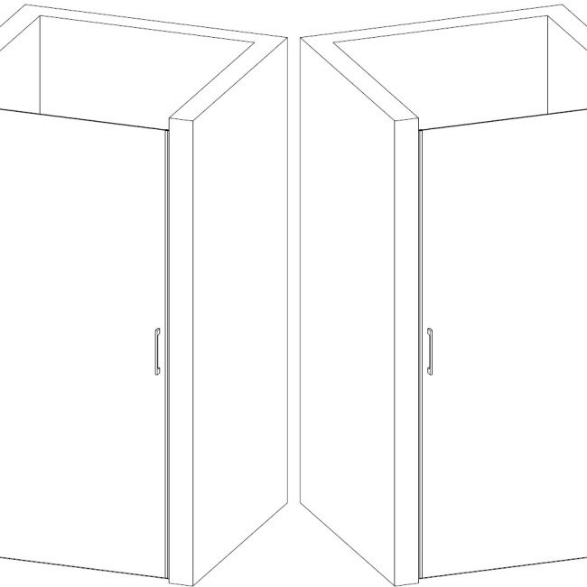 Душові двері PROSNA 80TCW.Line (80W.Line) BRAVO (1уп.)