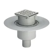 Трап VIEGA ф50 нерж. решiтка 150*150 з сифоном VIEGA  557188 (284862)