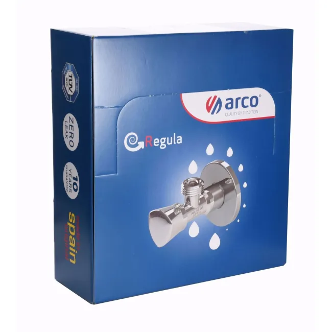 НАБІР Кран вентильний кутовий ARCO 1/2″х1/2″ ZENIT REGULA Z0912 30шт. VTQ005 2 НАБІР Кран вентильний кутовий ARCO 1/2″х1/2″ ZENIT REGULA Z0912 30шт. VTQ005 2
