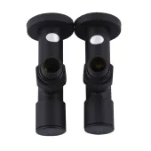 Набір Кран вентильний кутовий з американкою SOLOMON LUX 1/2″  7777  (2шт.) BLACK   (1уп)