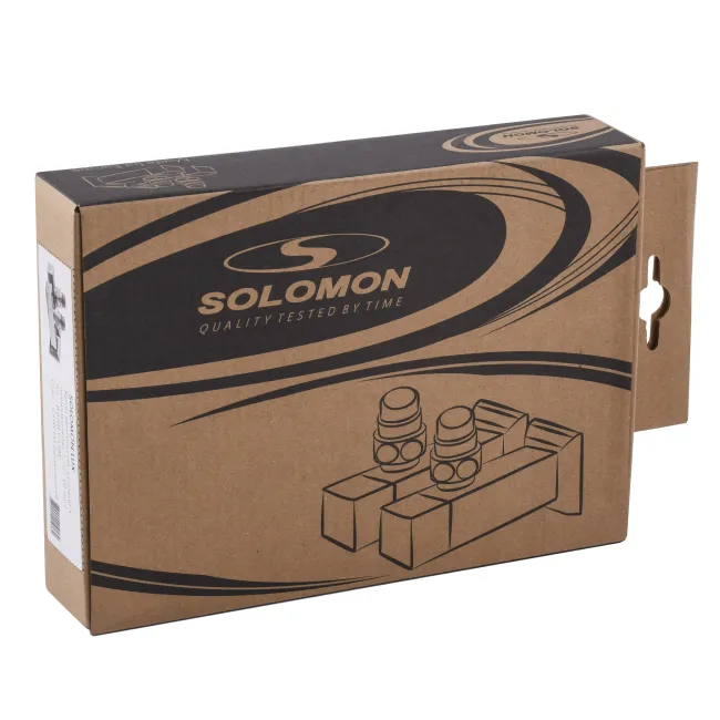 Набір Кран напівобертовий кутовий з американкою SOLOMON LUX 1/2″ CUBE CHROM 8888 (1уп.)
