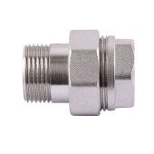 Згінамериканка прямий PROFESSIONAL     3/4″ НІКЕЛЬ QP160