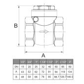 Клапан зворотнього ходу води ITAP ROMA 3″ хлопушка 130 Клапан зворотнього ходу води ITAP ROMA 3″ хлопушка 130