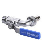 Кран ARCO кульовий для поливу  1/2″ 0413 NANO AntiLime довга ручка