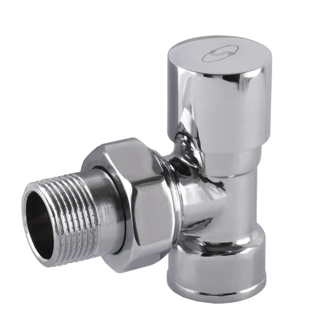 Кран вентильний кутовий з американкою SOLOMON 3/4″ CHROM 1845 Кран вентильний кутовий з американкою SOLOMON 3/4″ CHROM 1845