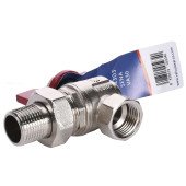 Кран кульовий ARCO  1/2″ SENA 154303 кутовий з американкою (754303)