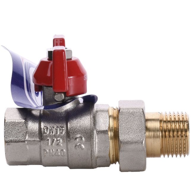 Кран кульовий прямий з американкою SOLOMON 1/2″ ПОСИЛЕНИЙ 1042 2