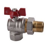 Кран кульовий кутовий з американкою SOLOMON 3/4″ ПОСИЛЕННИЙ B1043 Кран кульовий кутовий з американкою SOLOMON 3/4″ ПОСИЛЕННИЙ B1043