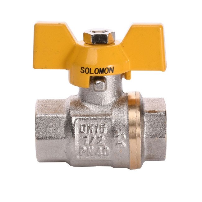 Кран кульовий прямий SOLOMON  1/2″ ВВ ЖБ PN40 B1007 2