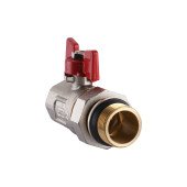 Кран кульовий прямий з американкою WATERVALVE Q003 NV-V343 3/4″ ЗB Кран кульовий прямий з американкою WATERVALVE Q003 NV-V343 3/4″ ЗB