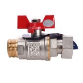 Кран кульовий прямий з накидною гайкою SOLOMON 3/4″ ЗВ PN40 160406 Кран кульовий прямий з накидною гайкою SOLOMON 3/4″ ЗВ PN40 160406