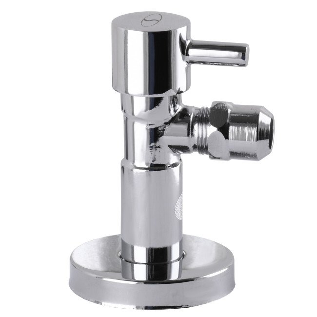 Кран напівобертовий кутовий з цангою SOLOMON 1/2″х 3/8″ Lazer 7076 2