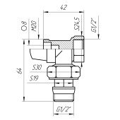 Кран радіаторний кутовий Q PROFESSIONAL 1/2″ NV-QP5017 під термоголовку з ущільнювачем Кран радіаторний кутовий Q PROFESSIONAL 1/2″ NV-QP5017 під термоголовку з ущільнювачем