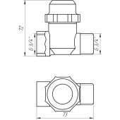 Фільтр грубого очищення SOLOMON 3/4″ ЗВ нікель з відстійником (8015) TD1053 Фільтр грубого очищення SOLOMON 3/4″ ЗВ нікель з відстійником (8015) TD1053