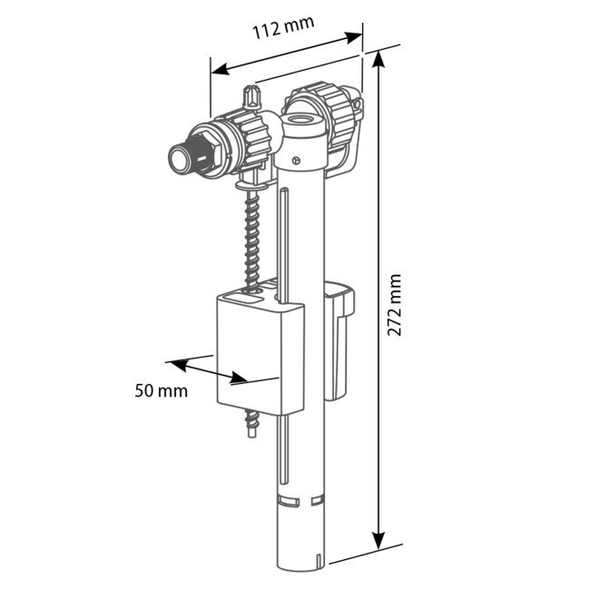 Клапан заповнення SIAMP 20093YPF 1/2″ 2