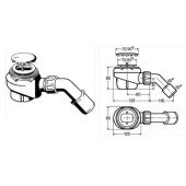 Сифон для душ кабiни VIEGA Ø85 пластик з метал. решіткою 208615 Сифон для душ кабiни VIEGA Ø85 пластик з метал. решіткою 208615