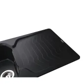 Гранітна мийка Globus Lux BOREN чорний 860х500мм-А0002