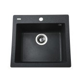 Гранітна мийка Globus Lux AOSTA графiт 490x455мм-А0001 Гранітна мийка Globus Lux AOSTA графiт 490x455мм-А0001