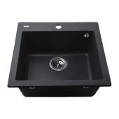 Гранітна мийка Globus Lux AOSTA графiт 490x455мм-А0001 Гранітна мийка Globus Lux AOSTA графiт 490x455мм-А0001