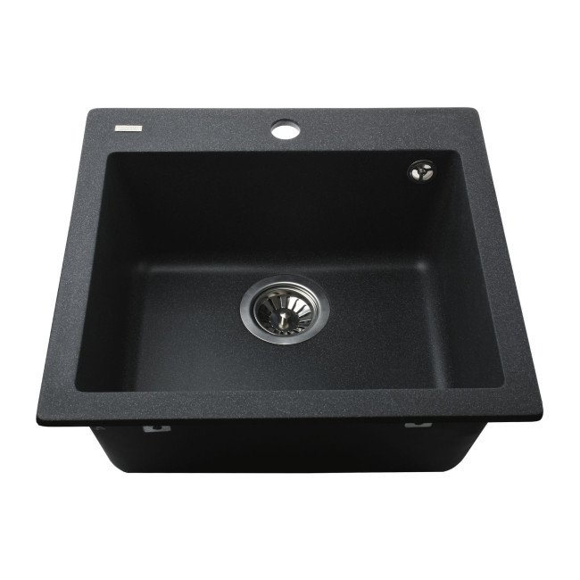Гранітна мийка Globus Lux AOSTA графiт 490x455мм-А0001 Гранітна мийка Globus Lux AOSTA графiт 490x455мм-А0001