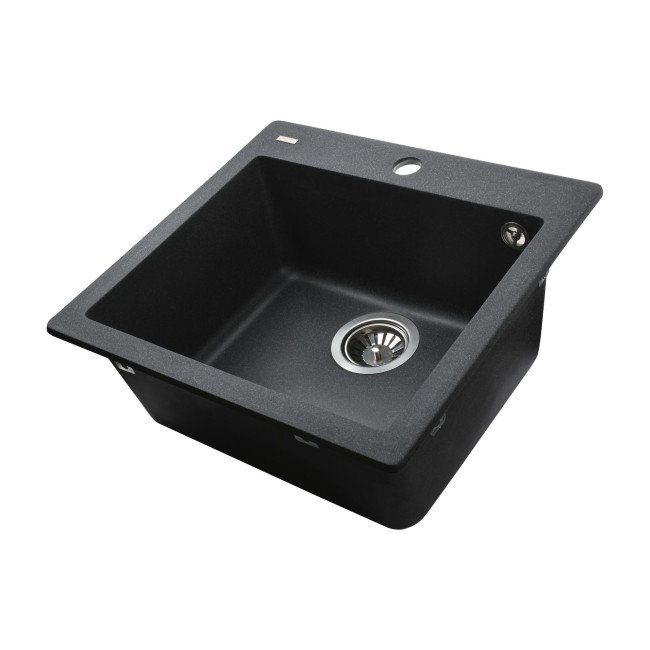 Гранітна мийка Globus Lux AOSTA графiт 490x455мм-А0001 Гранітна мийка Globus Lux AOSTA графiт 490x455мм-А0001