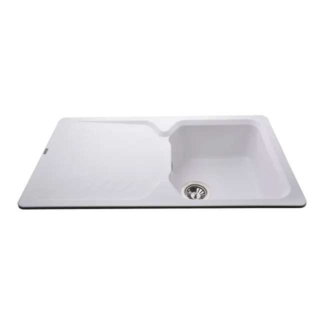Гранітна мийка Globus Lux BOREN білий 860х500мм-А0007 2 Гранітна мийка Globus Lux BOREN білий 860х500мм-А0007 2