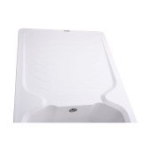 Гранітна мийка Globus Lux BOREN білий 860х500мм-А0007