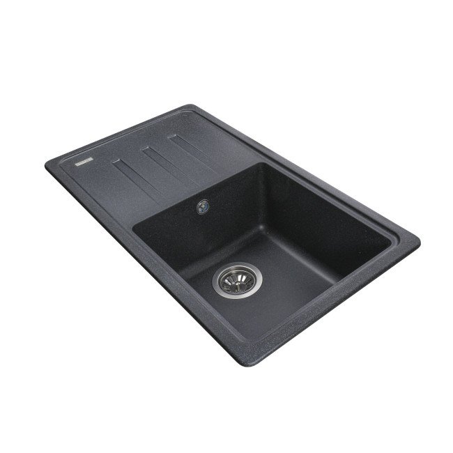 Гранітна мийка Globus Lux LUGANO графіт 780x435мм-А0001 2