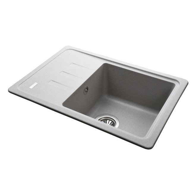 Гранітна мийка Globus Lux MONO сірий камiнь 620x435мм-А0005 Гранітна мийка Globus Lux MONO сірий камiнь 620x435мм-А0005