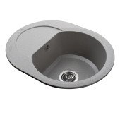 Гранітна мийка Globus Lux MORAINE сiрий камiнь 600x470мм-А0005 Гранітна мийка Globus Lux MORAINE сiрий камiнь 600x470мм-А0005