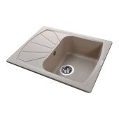 Гранітна мийка Globus Lux TANA піщаний 610х500мм-А0004 Гранітна мийка Globus Lux TANA піщаний 610х500мм-А0004
