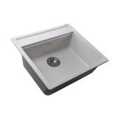 Гранітна мийка Globus Lux VOLTA перлина 570х510мм Гранітна мийка Globus Lux VOLTA перлина 570х510мм