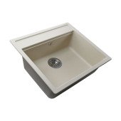 Гранітна мийка Globus Lux VOLTA слонова кiстка 570х510мм Гранітна мийка Globus Lux VOLTA слонова кiстка 570х510мм