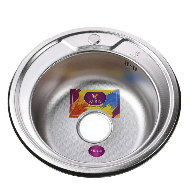 Мийка кухонна врiзна кругла 510х160 Decor MR 510 D 0,6 mm Mira Мийка кухонна врiзна кругла 510х160 Decor MR 510 D 0,6 mm Mira