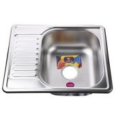 Мийка кухонна врiзна прямокутна з полицею 580х480х180 Decor MR 5848 D Mira Мийка кухонна врiзна прямокутна з полицею 580х480х180 Decor MR 5848 D Mira