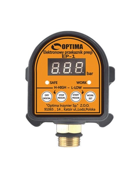 Електронне реле тиску Optima  EP-1 з захистом сухого ходу
