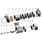 Насос відцентровий багатоступінчастий Optima MH-N 900INOX 0,9кВт нерж, колеса