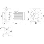 Насос моноблочний IR 40-125A 3,0 кВт SAER (40 м3/год, 27,5 м)